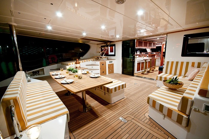 Dining Alfresco On The Aft Deck