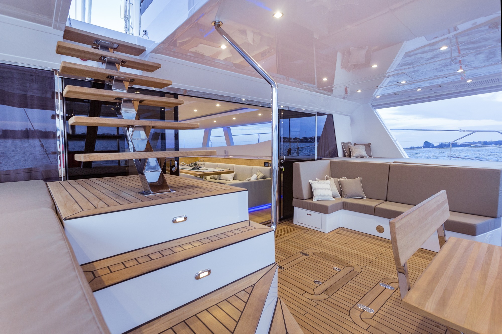 Aft Deck With Access To Upper Deck