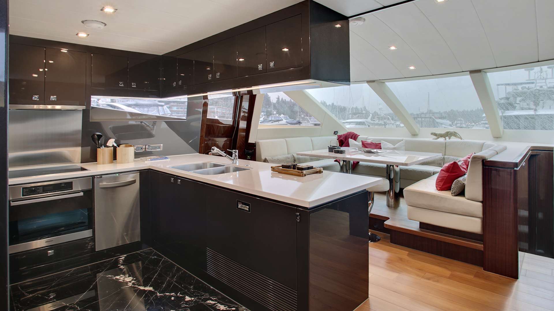 Galley With Dining Area