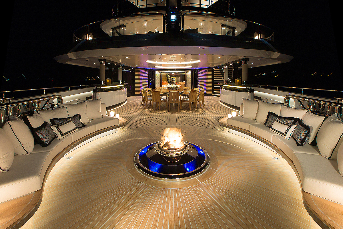 Main Deck Aft By Night 