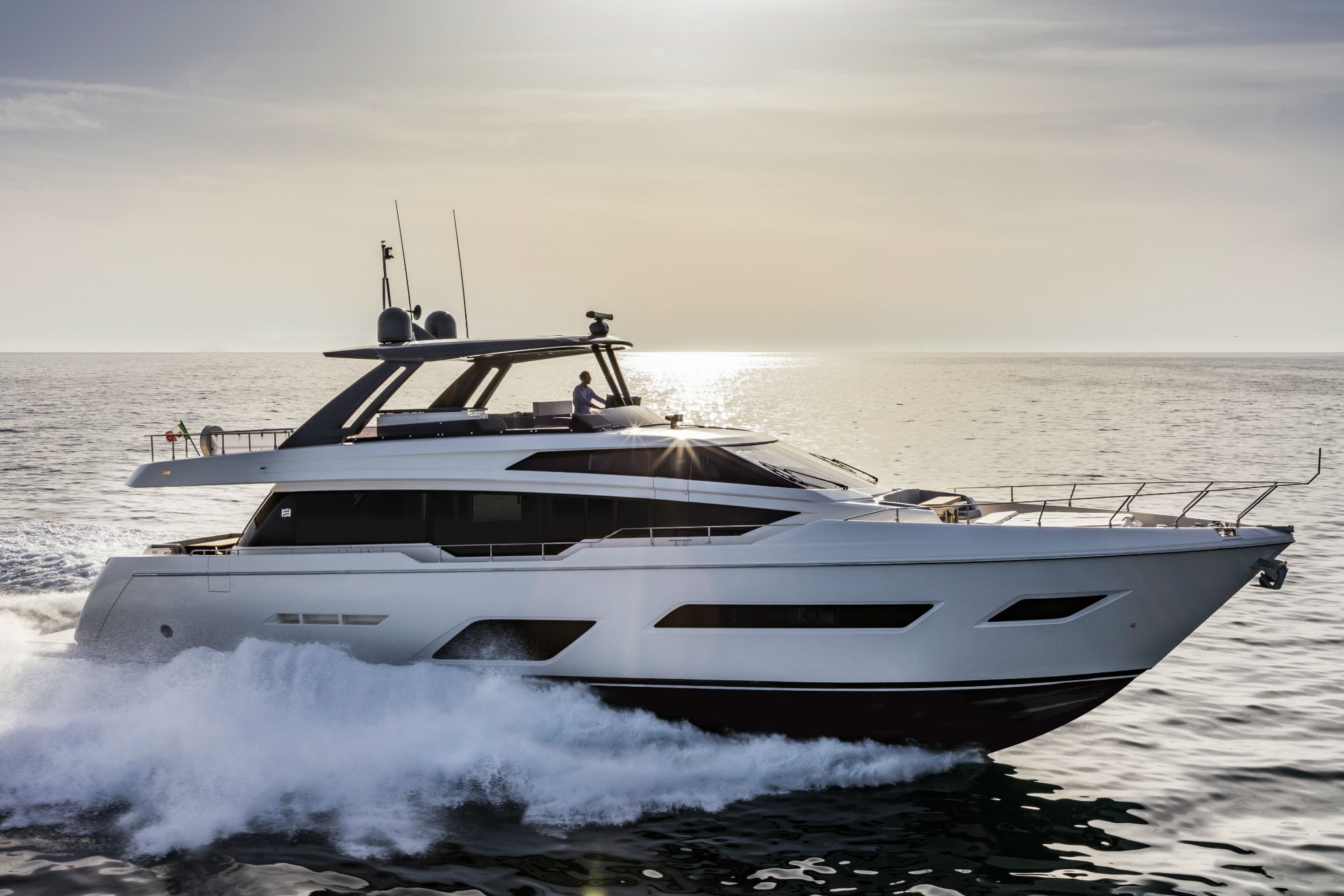 Running Profile Of Ferretti Yachts 780 - Sistership To EPIC
