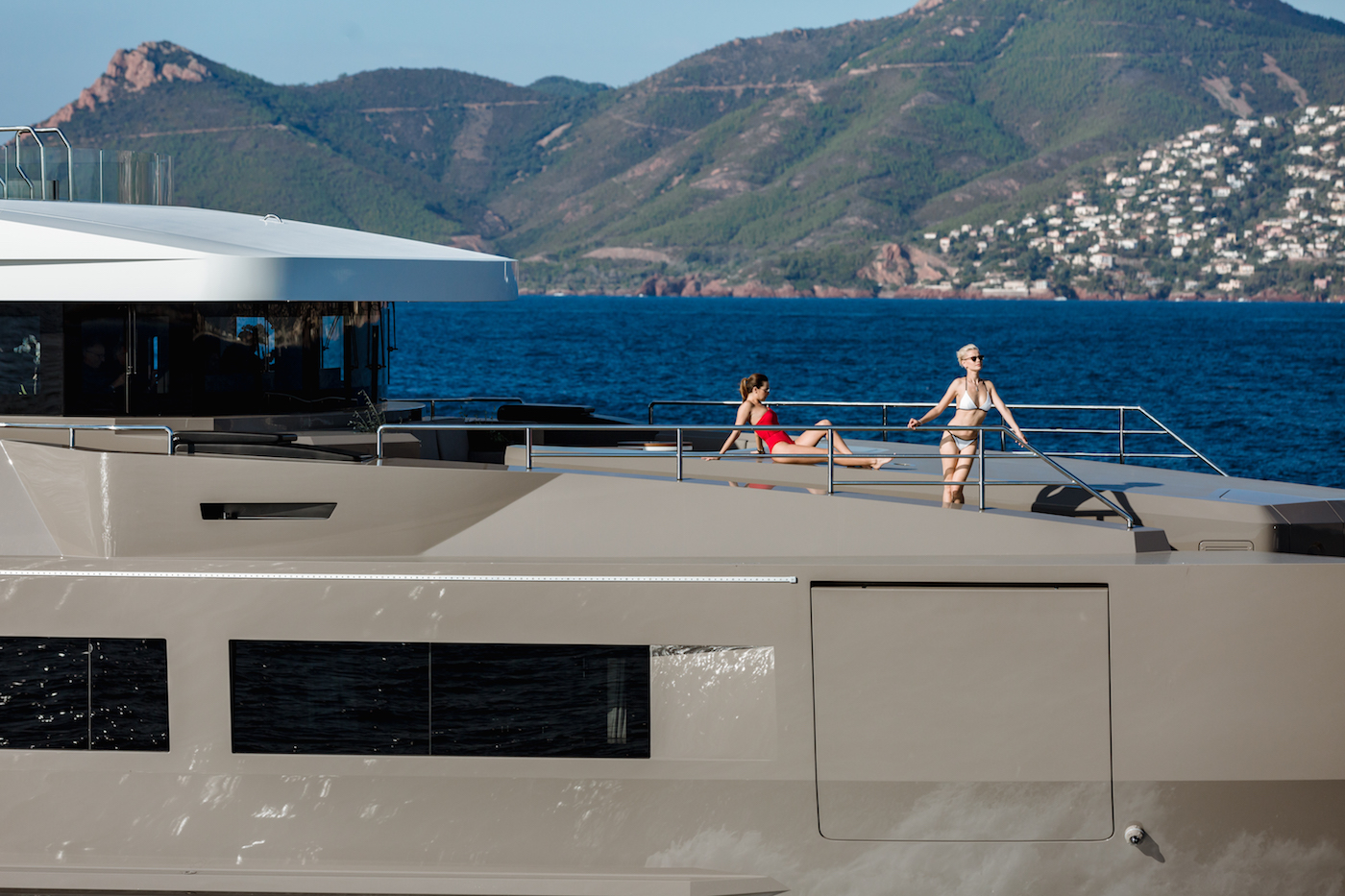 Superyacht Detail With Models Lifestyle