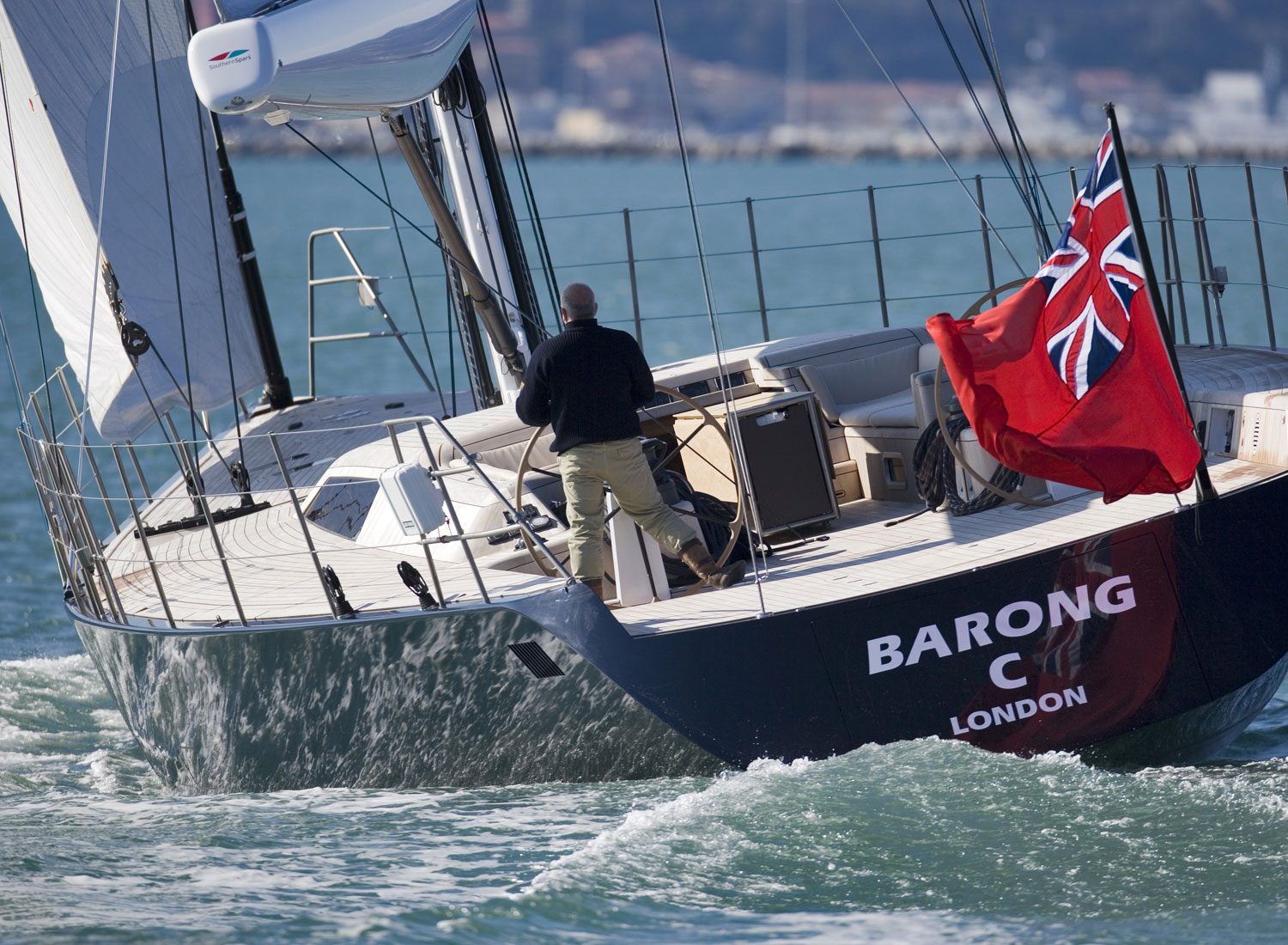 Yacht BARONG C By Wally - Transom Under Sail