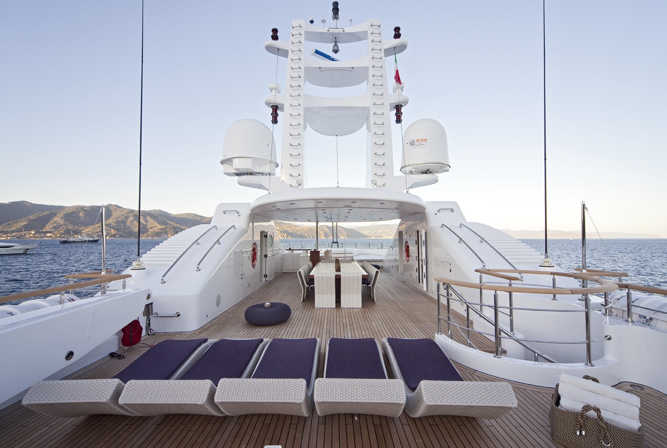 Sun Deck On Yacht BARAKA