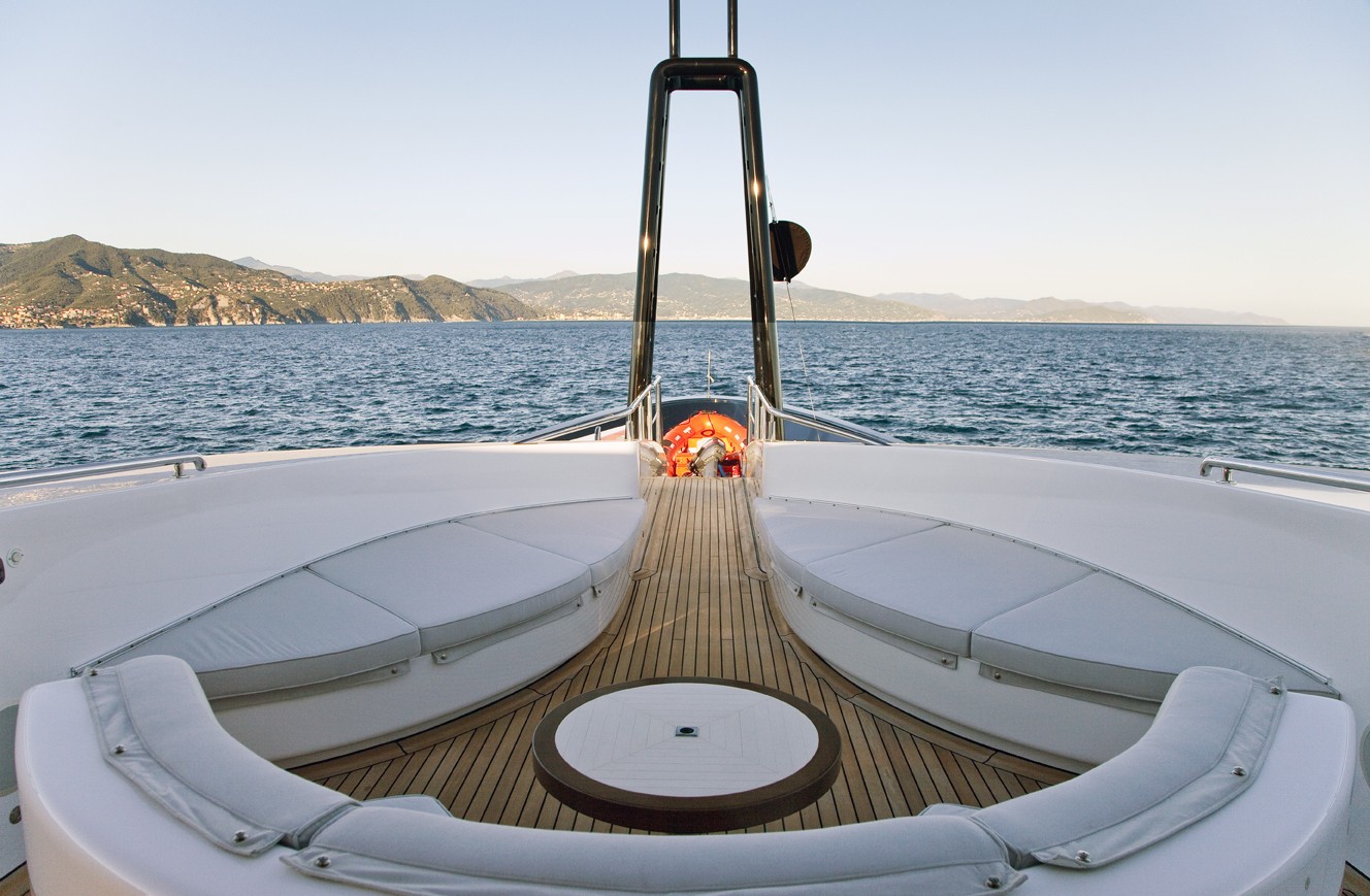 Circular Sitting: Yacht BARAKA's Deck Captured