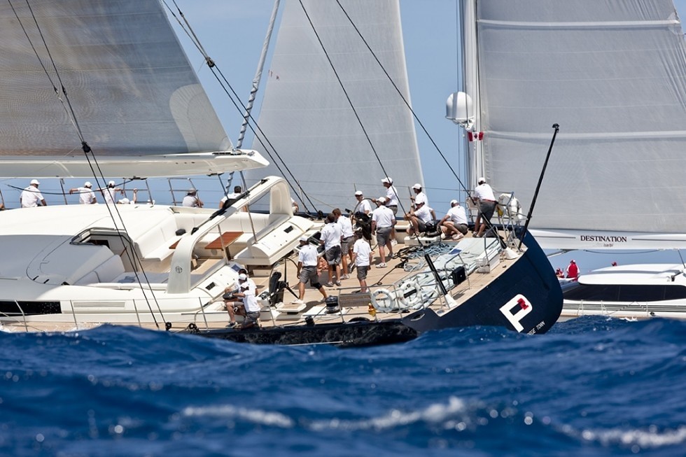 Aft: Yacht P2's Cruising Pictured