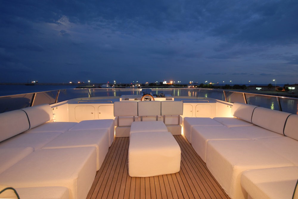 Sunbeds Aboard Yacht LADYSHIP