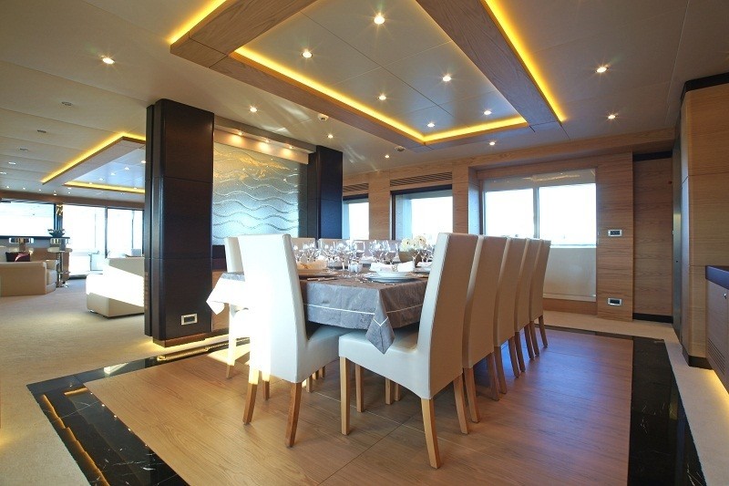 Eating/dining Saloon Aboard Yacht TATIANA