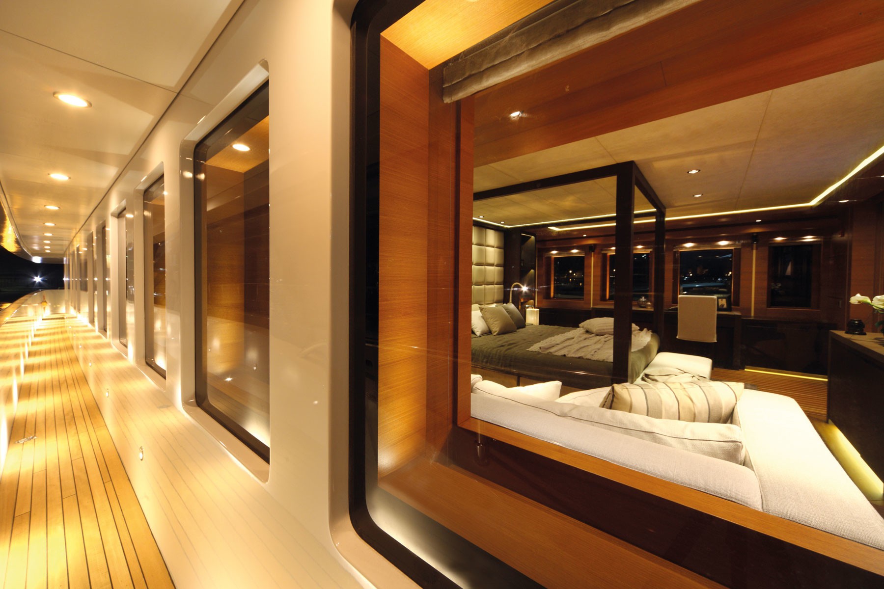 Aspect Into Stateroom On Board Yacht ZALIV III