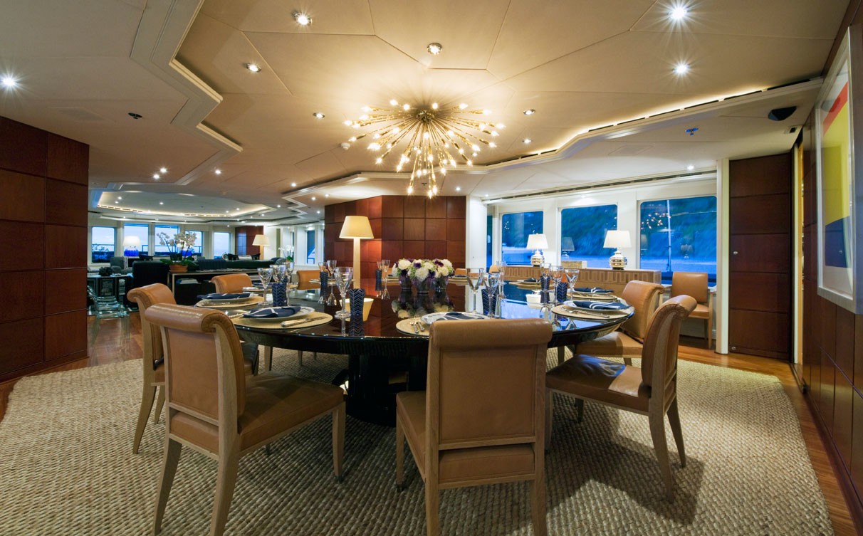 Formal Eating/dining Aboard Yacht DIAMOND A
