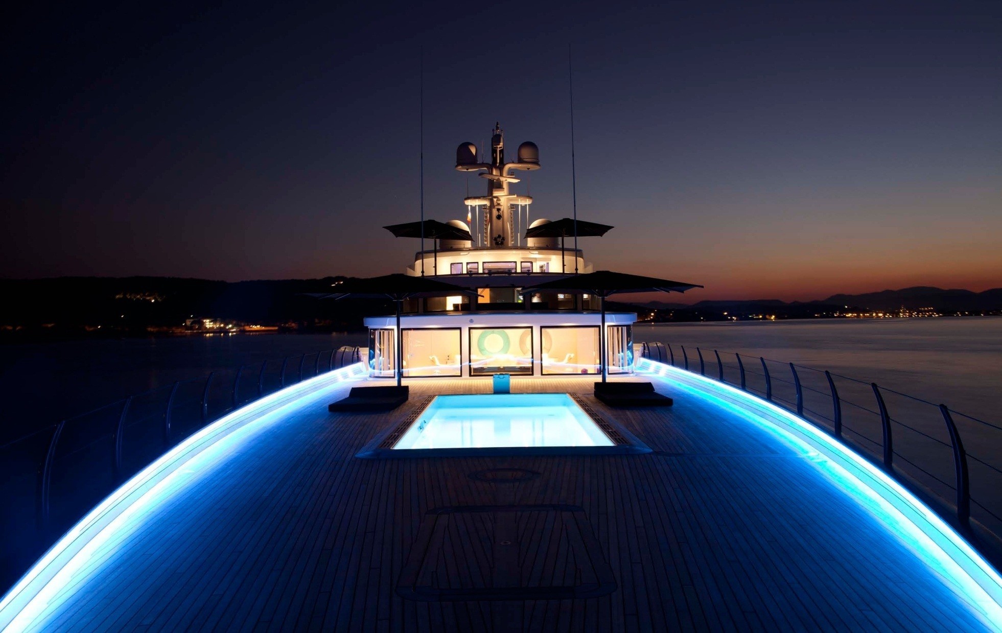 Fore Deck Evening On Yacht AIR