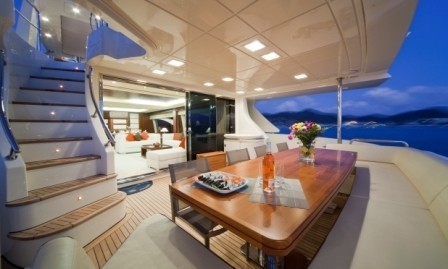 Al Fresco Eating/dining Aboard Yacht ANDREIKA