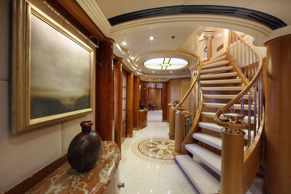 Stairway On Board Yacht CAPRI