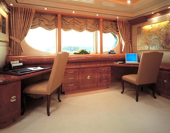 Office: Yacht CAPRI's Main Master Cabin Photograph