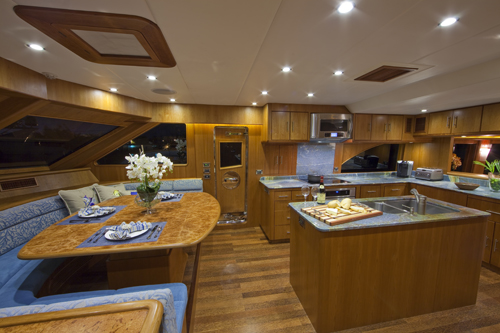 Andiamo 85 -  Galley and Dining