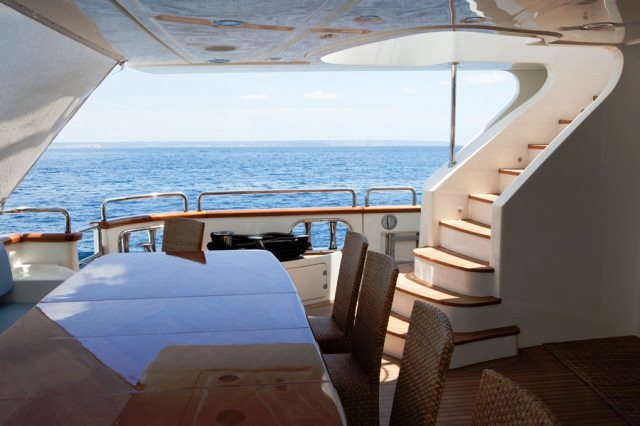 Charter yacht ITACA CLUB -  Aft Deck