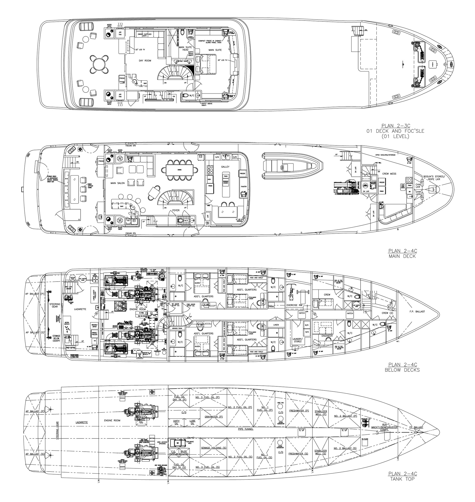 Motor yacht MARCATO - Layout