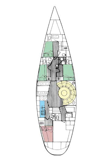 Sailing yacht ANAHITA - Layout