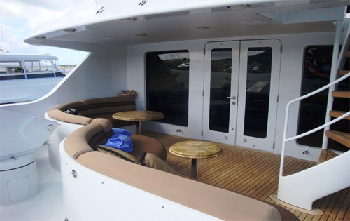Unforgettable -  Boat deck dining and seating