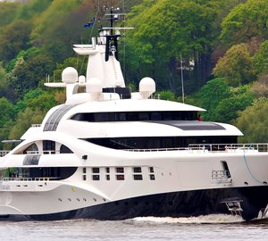 Yacht Orca (now called yacht Palladuim) a 96m Blohm & Voss superyacht