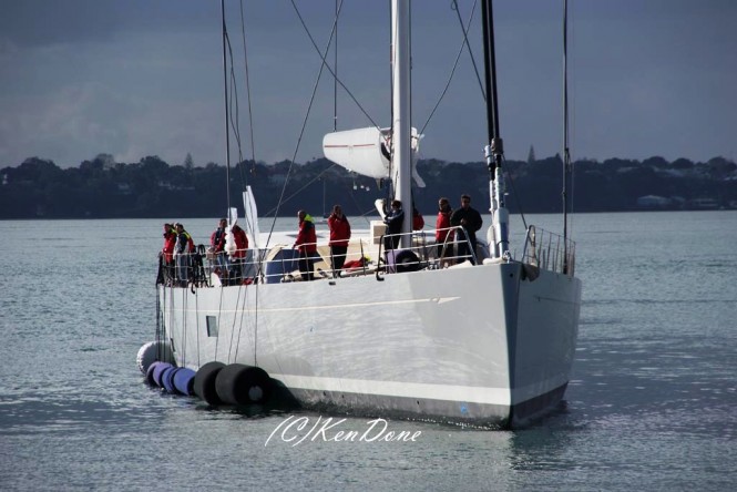 Fitzroy Superyacht Zefira - Photographed in Auckland New Zealand and copyright by Ken Done