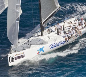 Audi MedCup: Sailing yacht Bribon wins Practice Race in Cagliari, Sardinia 