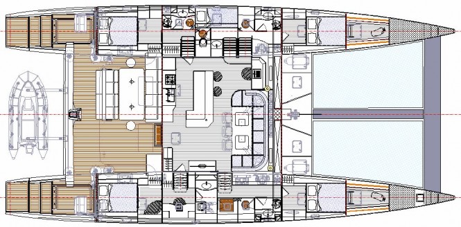 the soubise 70 carbon line catamaran by tournier marine