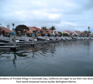 Bellingham Marine completes construction of private docks at Trinidad Village, Southern California