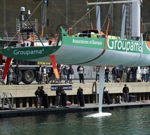 Sailing Yacht Groupama 4 launched – The first Volvo 70 built in France