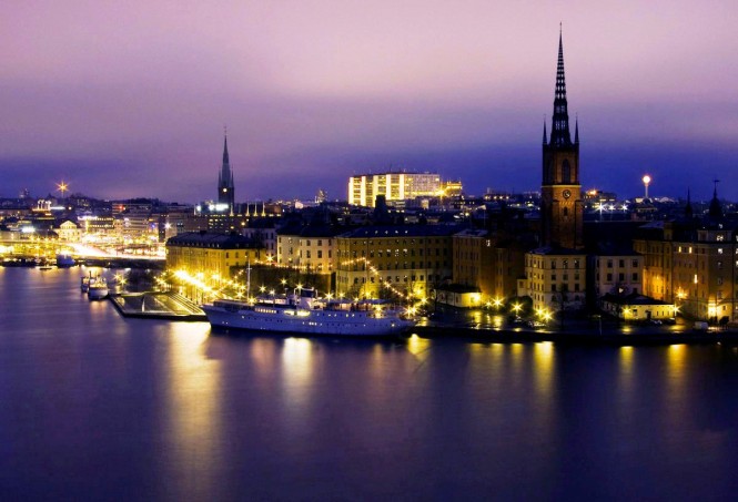 superyacht in stockholm