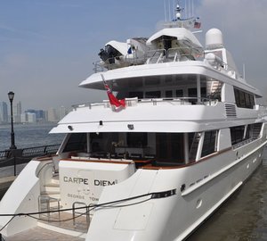 Motor yacht Carpe Diem at Dennis Conner's North Cove