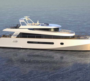 The new 65’ trawler catamaran by Alu Marine shipyard and 