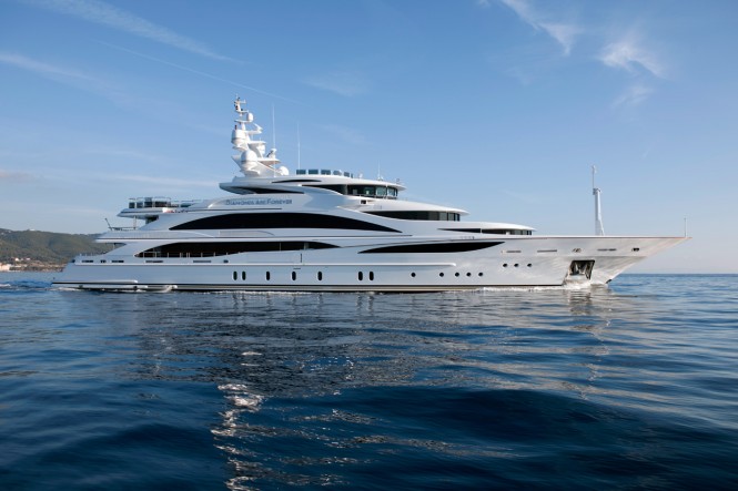 FB253 custom mega yacht Diamonds Are Forever by Benetti