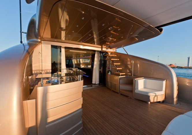 AB 116 yacht Blue Force One - Aft deck - Image credit to AB Yachts ...