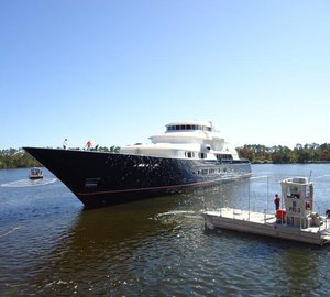 242’ (73.8m) Six-Deck superyacht New Horizon launched by Trinity Yachts – The Largest American Built Superyacht to Launch in 2011