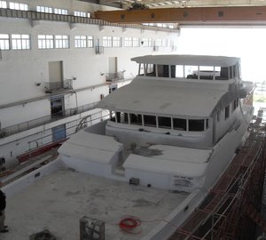 Construction of the first Nordhavn 120 AURORA Superyacht In Progress