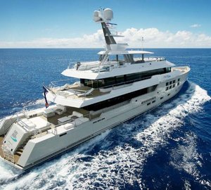 45m Expedition Charter Yacht BIG FISH enroute to the South pacific - available for charter in Tahiti