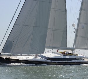 Dubois designed 51.7m sailing yacht Mondango by Alloy Yachts in UK waters