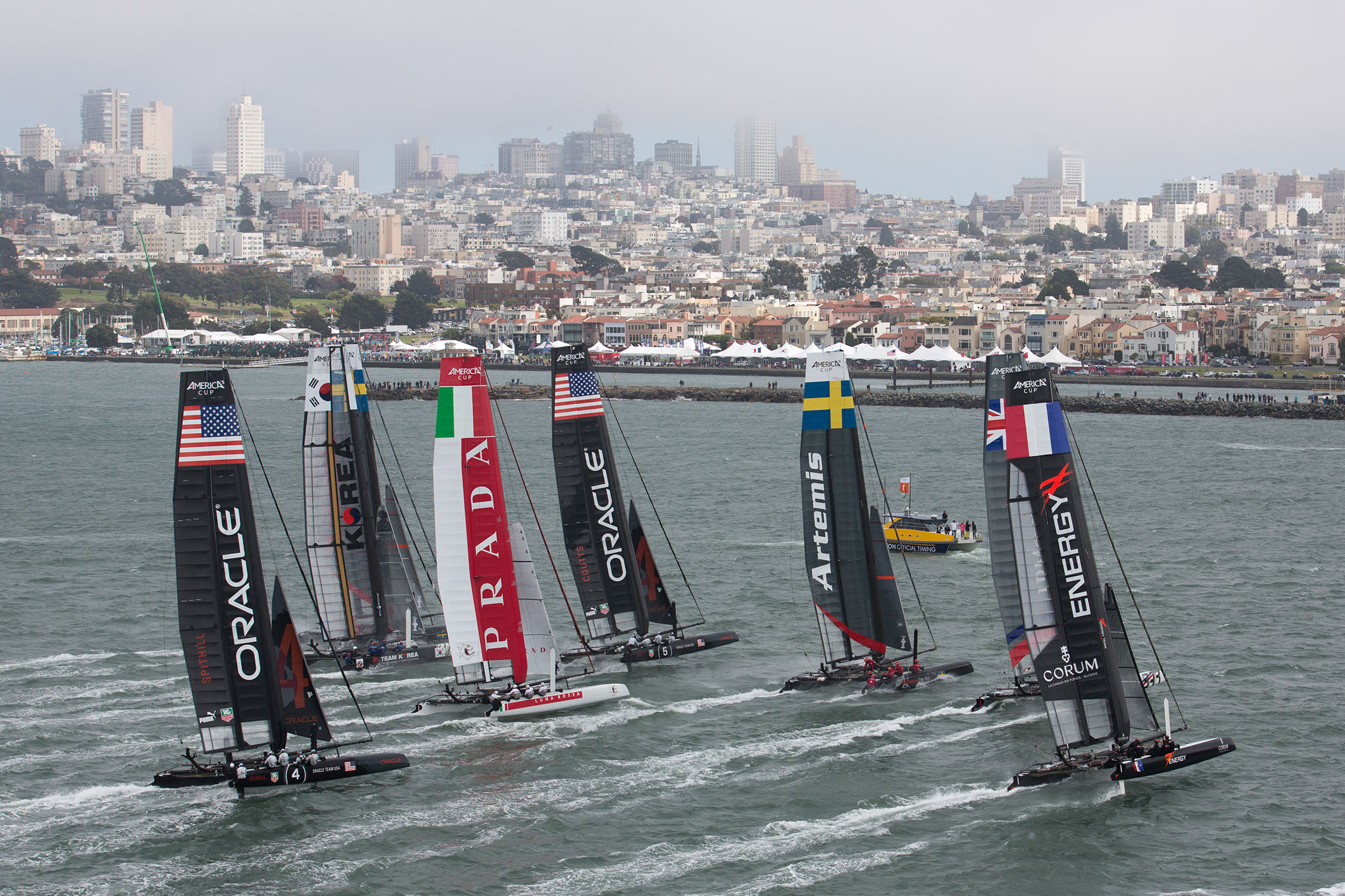 Practice session in San Francisco Bay — Yacht Charter & Superyacht News