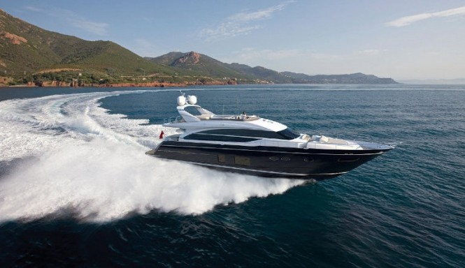 The new motor yacht Princess 82 by Princess Yachts with launch in 2013 ...