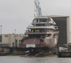 Project GLOBAL superyacht launched by Lurssen