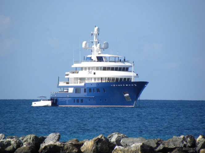 superyacht in nevis