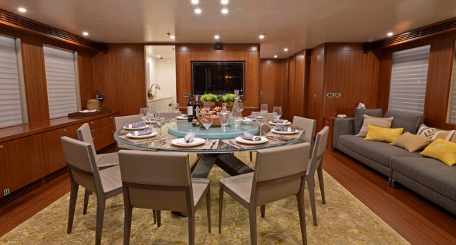 superyacht tango interior