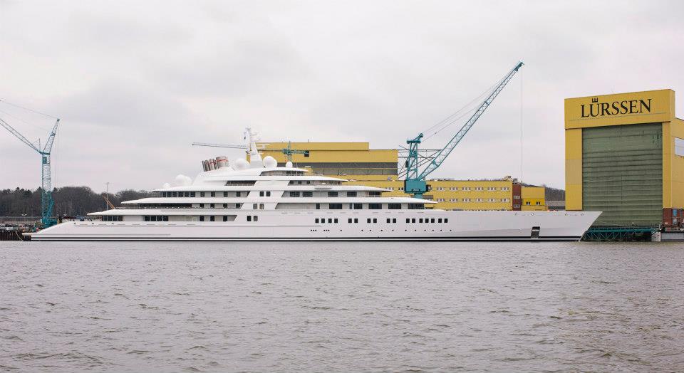 lurssen yacht launch