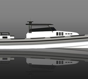 50ft Rupert RIB yacht as a tender to the 100ft Wally superyacht INDIO ...