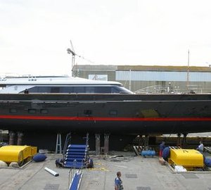 Perini Navi launches 60m sailing yacht SEAHAWK (hull C.2193) and completes mast stepping operations