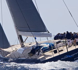 All-new WallyCento sailing yacht MAGIC CARPET3 makes her debut at Gaastra Palmavela regatta