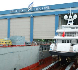 NB56 motor yacht ILERIA launched by Proteksan Turquoise