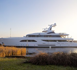 One of the 2013 Feadship launches - the 57m superyacht Larisa