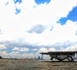 Arrival of PlanetSolar in the New York City